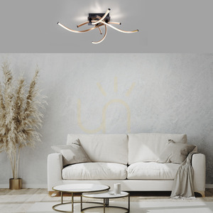 POLINA Plafond 9144-18 Fekete 4xLED small 2