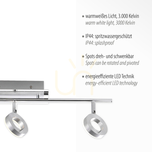 SILEDA plafond 6785-96 Ezüst 3xLED 3 SILEDA plafond 6785-96 Ezüst 3xLED small 3