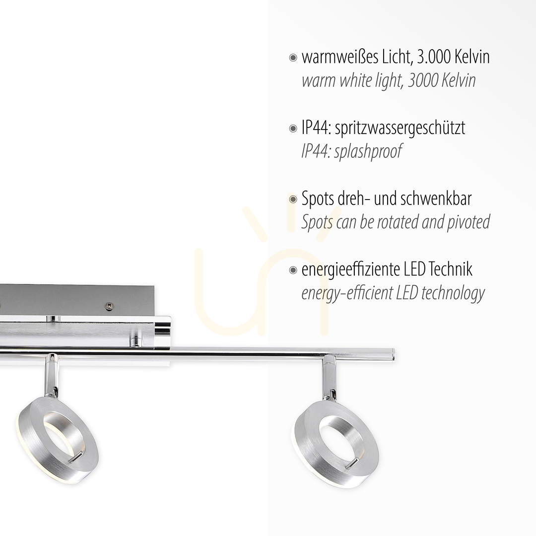 Kijelző SILEDA plafond 6785-96 Ezüst 3xLED SILEDA plafond 6785-96 Ezüst 3xLED