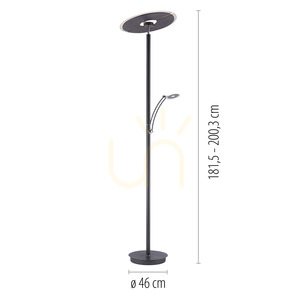 ARTUR állólámpa 673-13 antracit 1xLED small 8