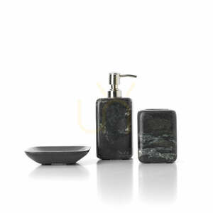 BAZAR BIZAR The Marble márvány szappanadagoló Marine Black 17,5 cm small 1