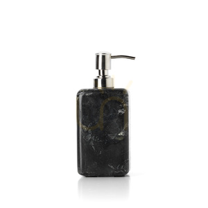 BAZAR BIZAR The Marble márvány szappanadagoló Marine Black 17,5 cm small 2