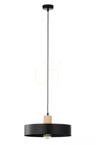 Jelölje be Függőlámpa Sigma RIF WOOD 1L fekete természetes fa E27 30 cm 41865