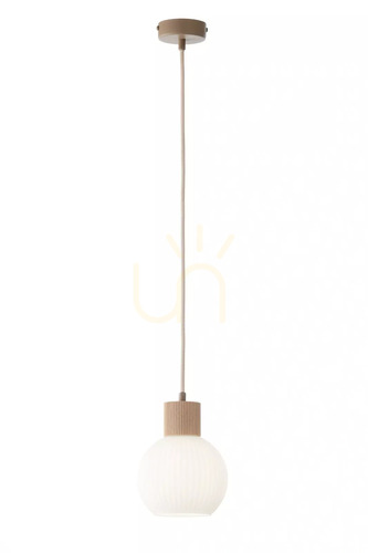 Jelölje be Függőlámpa Sigma ALBA 1 S bézs fa E27 15W 15 cm 41842