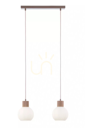 Jelölje be Függőlámpa Sigma ALBA 2 bézs fa 15 cm E27 SKU 41843