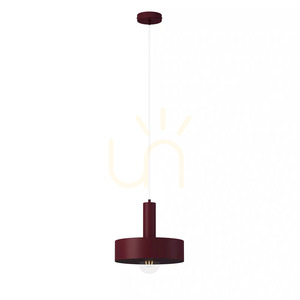 Függőlámpa Sigma VITRUM bordó fém E27 26 cm 41598 small 0