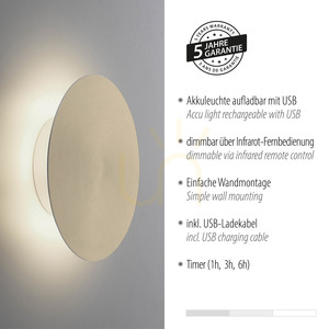 AKKU-PUNTUA 8152-60 Barna 1xLED fali lámpa 4 AKKU-PUNTUA 8152-60 Barna 1xLED fali lámpa small 4