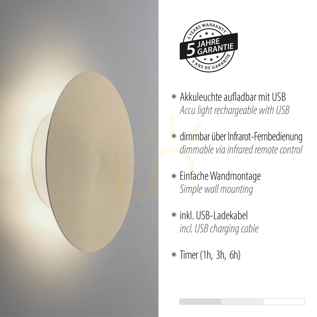 Előadás AKKU-PUNTUA 8152-60 Barna 1xLED fali lámpa AKKU-PUNTUA 8152-60 Barna 1xLED fali lámpa