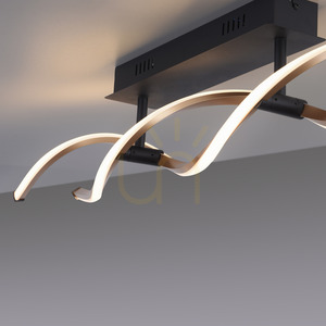 POLINA Plafond 9143-18 Fekete 2xLED small 10