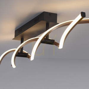 POLINA Plafond 9143-18 Fekete 2xLED small 9