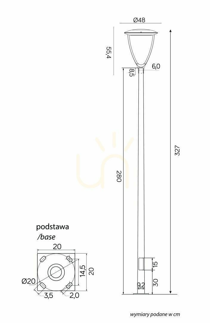 Előadás URAN UR-3300 parklámpa URAN UR-3300 parklámpa