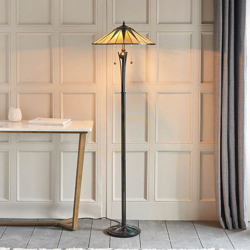 Jelölje be Álló lámpa Tiffany többszínű üveg Interiors 64041
