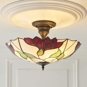 Mennyezeti lámpa Interiors Botanica Tiffany többszínű üveg-acél 45 cm 111896 small 4
