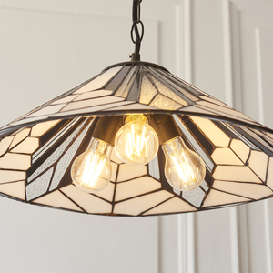 Tiffany függőlámpa többszínű 3 égős E27 Interiors Astoria 111922 small 5
