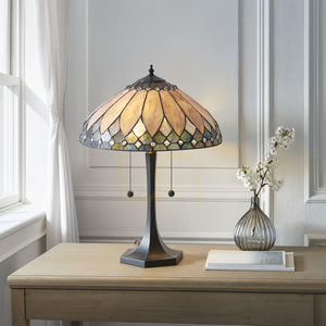 Tiffany asztali lámpa Interiors Brooklyn többszínű E27 40 cm 112183 small 2