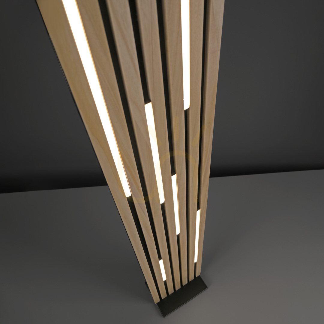 Előnézet Q-AKUSTIK 822-79 fa állólámpa 1 LED-del Q-AKUSTIK 822-79 fa állólámpa 1 LED-del