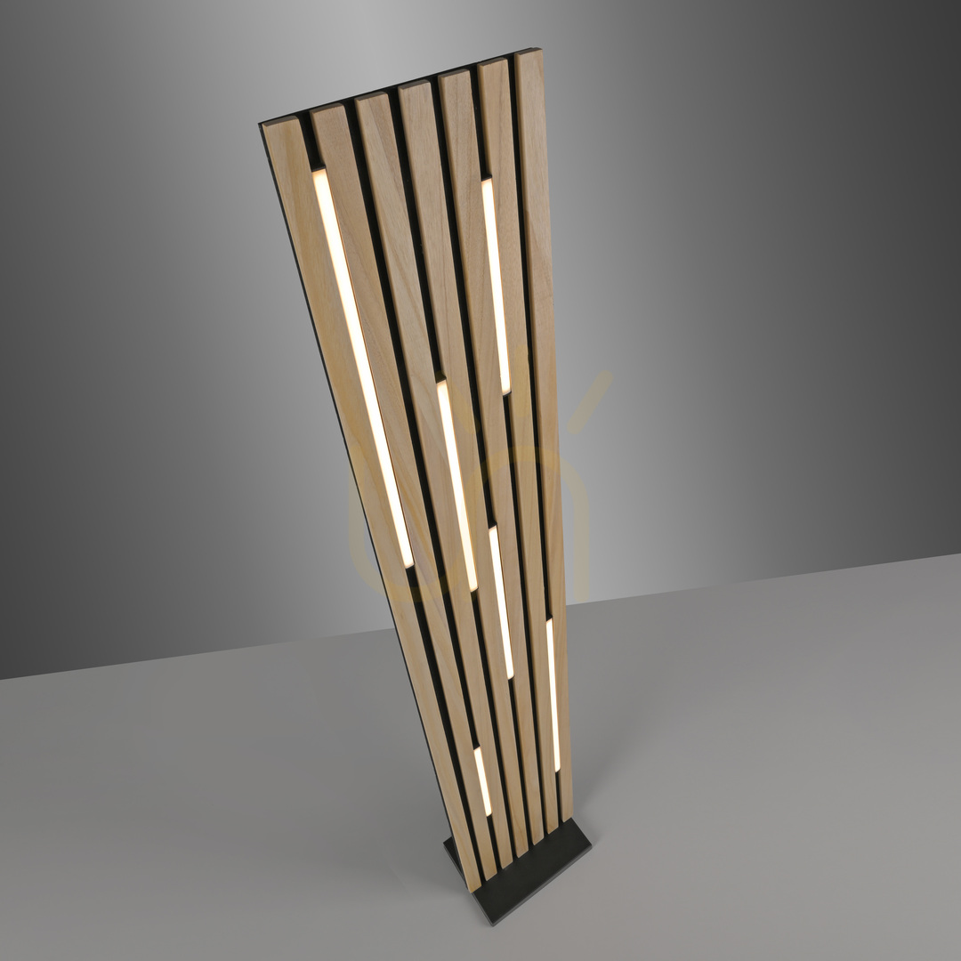 Jelölje be Q-AKUSTIK 822-79 fa állólámpa 1 LED-del Q-AKUSTIK 822-79 fa állólámpa 1 LED-del