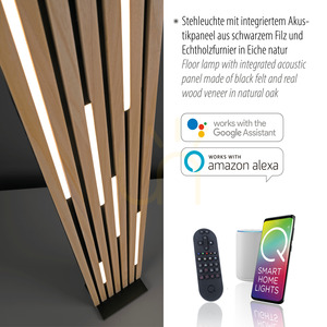 Q-AKUSTIK 822-79 fa állólámpa 1 LED-del 3 Q-AKUSTIK 822-79 fa állólámpa 1 LED-del small 3