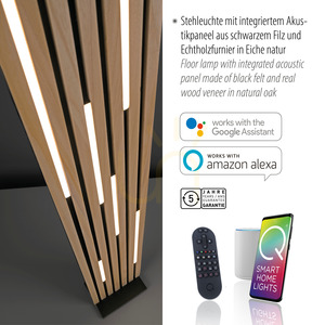 Q-AKUSTIK 822-79 fa állólámpa 1 LED-del 4 Q-AKUSTIK 822-79 fa állólámpa 1 LED-del small 4
