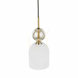 Sophia Cognac fehér függesztett lámpa, 1 db XE14 small 6