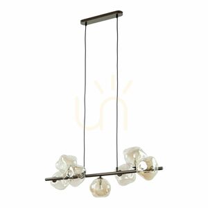 Lava Brown függesztett lámpa, 7 db XG9-es izzóval small 0