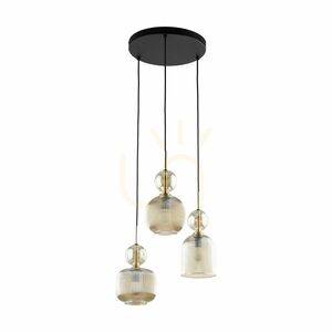 Sophia Cognac függőlámpa, 3 db Xe14 small 0