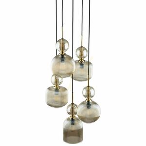 Sophia Cognac függesztett lámpa, 5 db Xe14 small 8
