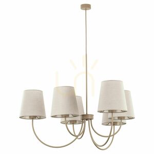 Candi Sabia függesztett lámpa, 6 db XE27 small 6