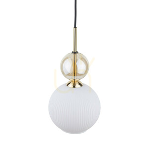Sophia Cognac fehér függesztett lámpa, 1 db XE14 small 7