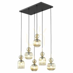 Sophia Cognac függesztett lámpa, 6 db Xe14-es izzóval small 9