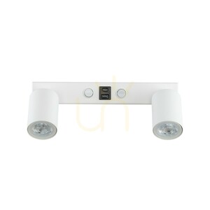 Nex fehér fali lámpa, 2 db XGU10 / USB small 4