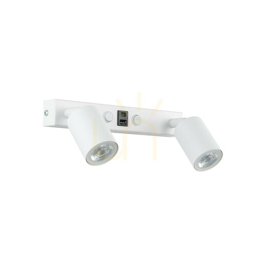 Jelölje be Nex fehér fali lámpa, 2 db XGU10 / USB