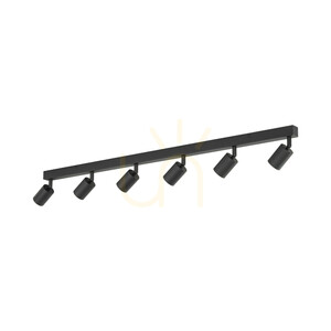 Nex Black mennyezeti lámpa, 6 db XGU10 small 3