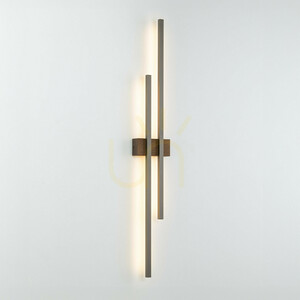 Flash New Brown Wood 2-LED-es fali lámpa small 6