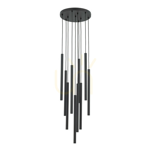 Jelölje be Ferro Black függesztett lámpa, 10 db Xg9-es kör alakú
