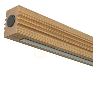 Viga Wood LED-es, csiszolt antik fenyőből készült függőlámpa small 4