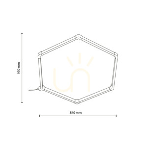42 W-os méhsejtes LED-panel small 14
