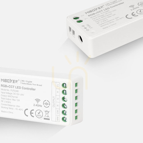 Jelölje be MiBoxer VEZÉRLŐ 12–24 V 12 A RF RGB+CCT FUT039S
