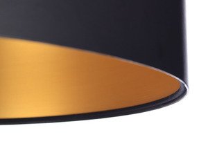 LEXIE fekete-arany függesztett lámpa, 60 cm, E27, 60 W, latex, szatén small 1