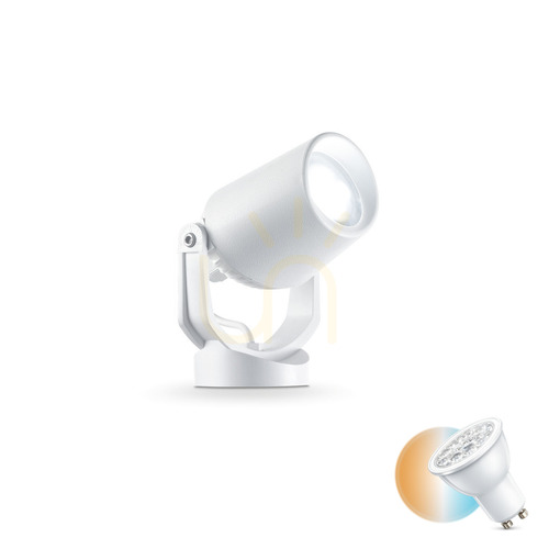 Jelölje be Ideallux ELIO 120218 fehér GU10 IP66 12,5 cm-es behajtós kerti reflektor