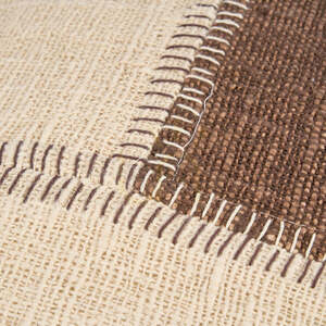 BAZAR BIZAR Cocoa Patchwork természetes barna pamut párnahuzat 50 × 70 cm small 4