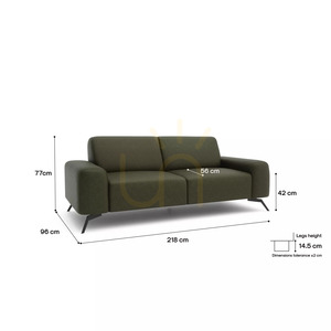 SOHO kétszemélyes kanapé – Green City Sofa small 4