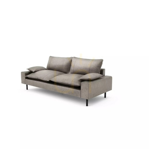 AVENTINE kétszemélyes kanapé – Világosszürke City kanapé small 3