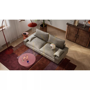 AVENTINE kétszemélyes kanapé – Világosszürke City kanapé small 5