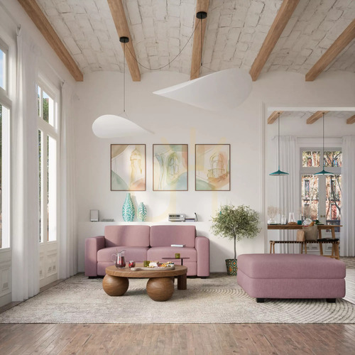 Jelölje be GRACIA moduláris kétszemélyes kanapé – halvány rózsaszín, City Sofa