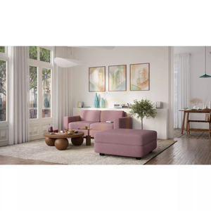 GRACIA moduláris kétszemélyes kanapé – halvány rózsaszín, City Sofa small 6