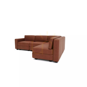 GRACIA 4-üléses sarokmoduláris kanapé – terrakotta színben, a City Sofa-tól small 3