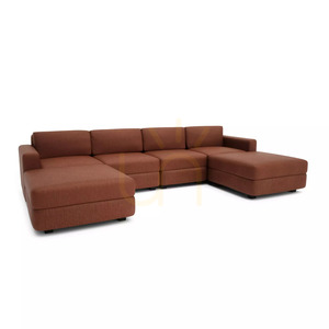 GRACIA moduláris kanapé – U alakú, 180 x 320 x 180 cm – terrakotta színű, a City Sofa gyártmányában small 2