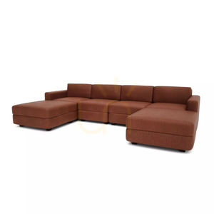 GRACIA moduláris kanapé – U alakú, 180 x 320 x 180 cm – terrakotta színű, a City Sofa gyártmányában small 3