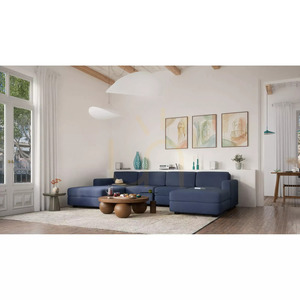GRACIA moduláris kanapé – U alakú, 180 x 320 x 180 cm – sötétkék City kanapé small 6